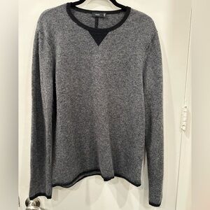 Vince Men's Charcoal Crewneck Sweater